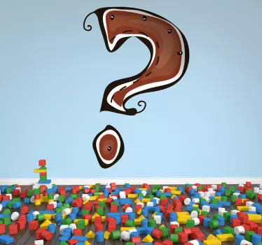 Question Mark Sign Sticker - TenStickers