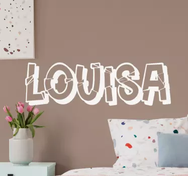 Quote sticker custom name design - TenStickers