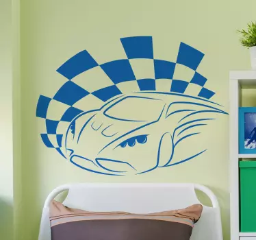 Racing Car Sticker - TenStickers