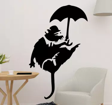 rat art banksy vinyl art - TenStickers