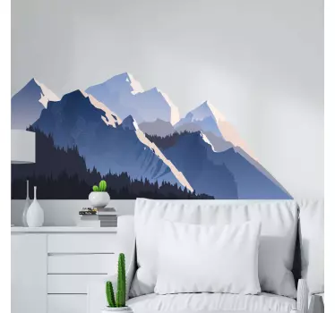 Realistic Forest and Mountain stickers - TenStickers