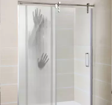 Recessed Figure Shower Sticker - TenStickers