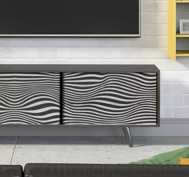 Relief effect furniture decal - TenStickers