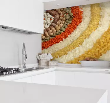 Rice Beans and Lentils Photography Wall Mural - TenStickers
