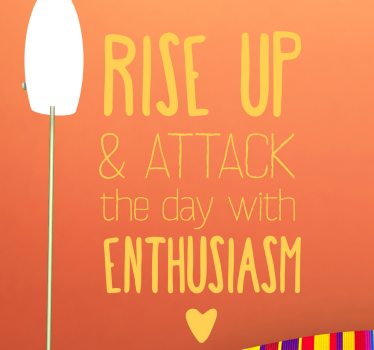 Rise Up Wall Sticker - TenStickers