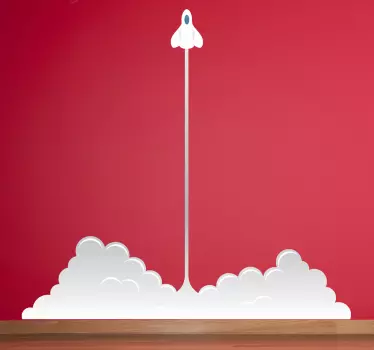 Rocket Launch Kids Sticker - TenStickers