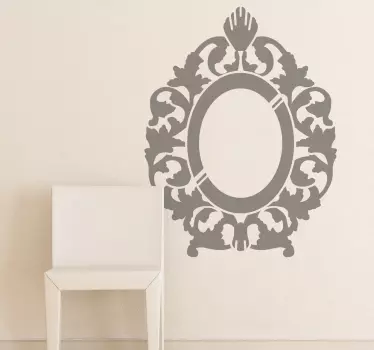 Rococo Mirror Decorative Decal - TenStickers