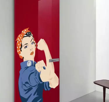 Rosie the Riveter Wall Sticker - TenStickers