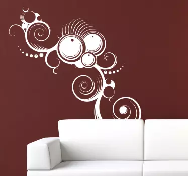 Round Sticker with Eyelashes - TenStickers