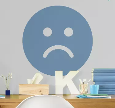 Sad face people decals - TenStickers