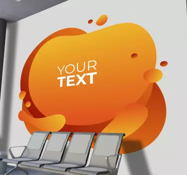 Shop window sticker customizable colorful shape - TenStickers