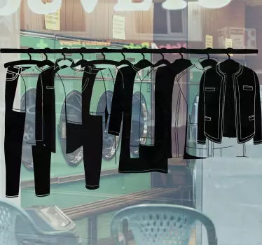 Shop window sticker fashion display hangings - TenStickers