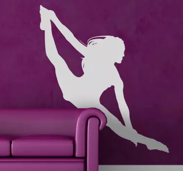 Silhouette Acrobat Wall Sticker - TenStickers