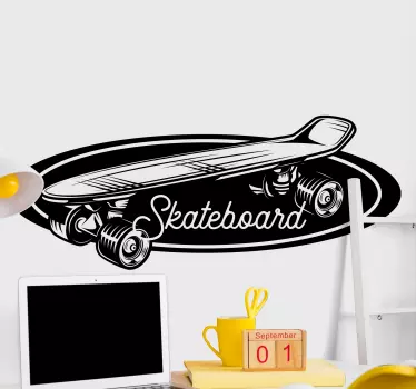 Skate board logo wall decal - TenStickers