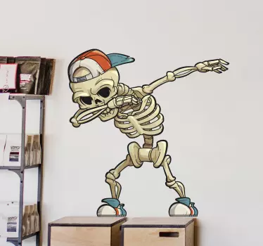 Skeletons dancing halloween wall sticker - TenStickers