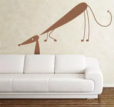Sly Dog Wall Sticker - TenStickers