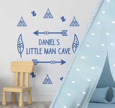 Small cave glass door decal - TenStickers