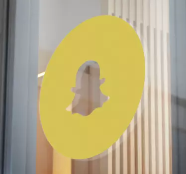 SnapChat Logo window decal - TenStickers