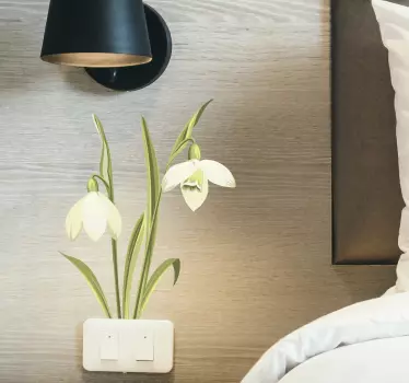 Snowdrop plant flower wall decal - TenStickers