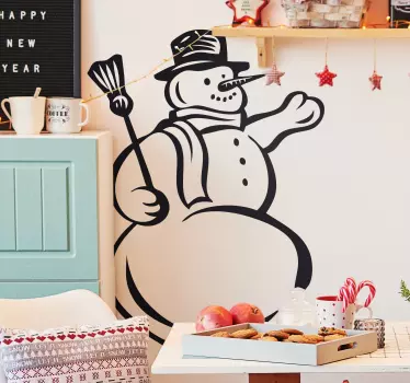 Snowman Sticker - TenStickers