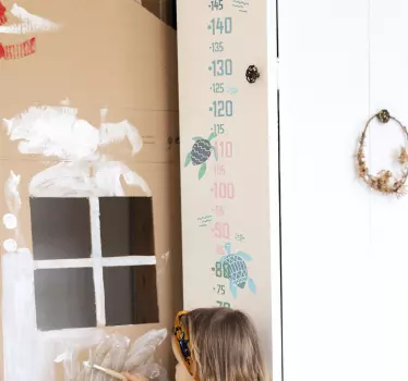 soft color turtles sizer animal sticker - TenStickers