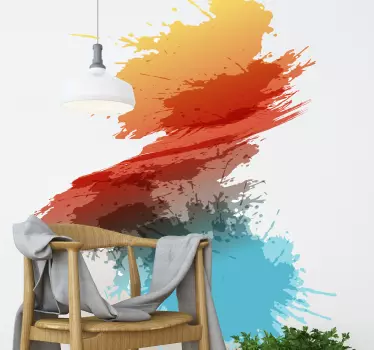 Splash colors spots Abstract Sticker - TenStickers