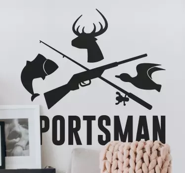 Sportsman hunting wall decal - TenStickers