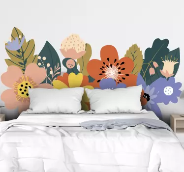 Spring meadow flower wall decal - TenStickers