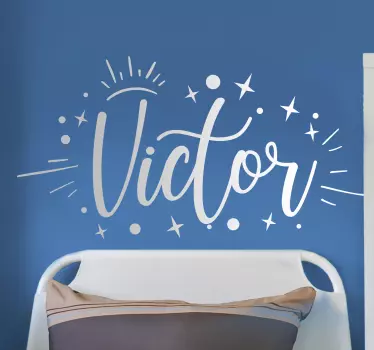 Stars with name Custom sticker - TenStickers
