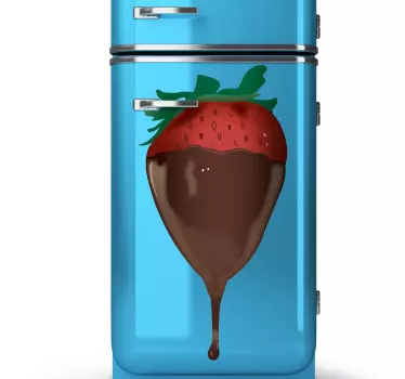 Strawberry & Chocolate Sticker - TenStickers