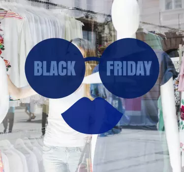 Stylish Retail Promotion Black Friday sticker - TenStickers