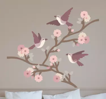 swallows bird sticker - TenStickers