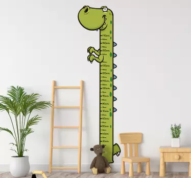 T- Rex Height Chart Wall Sticker - TenStickers