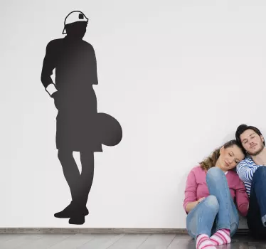 Tennis Serve Wall Sticker - TenStickers