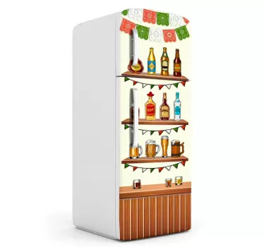 Tequila  fridge wrap decal - TenStickers