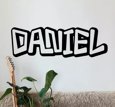 Text sticker custom name display - TenStickers