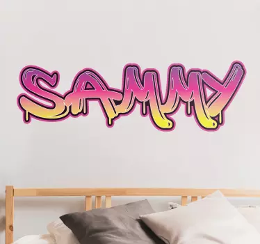 Text sticker personalized name art - TenStickers