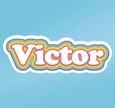 Text sticker personalized name sticker - TenStickers