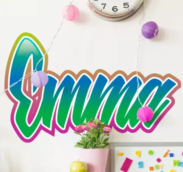 Text sticker personalized name typography - TenStickers