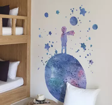 The world of Little Prince fairy tale wall decal - TenStickers