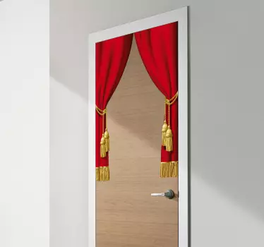 Theater Curtain Vinyl Sticker - TenStickers