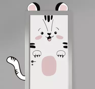 Tiger sticker for door glass  sticker - TenStickers