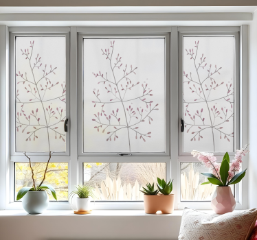 tiny branches window sticker - TenStickers