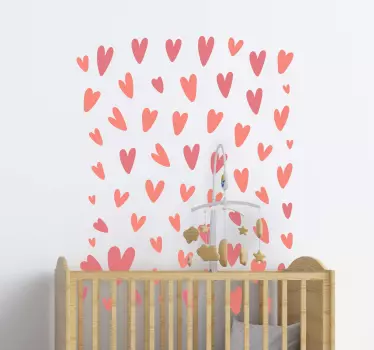 Tiny hearts  wall decal - TenStickers