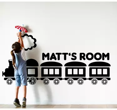 Train themed wall stickers for kid - TenStickers