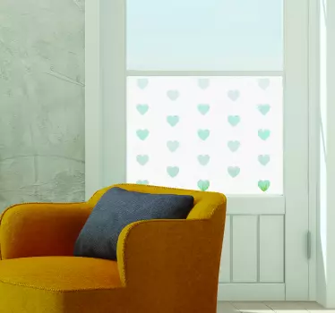transparant hearts design  love sticker - TenStickers