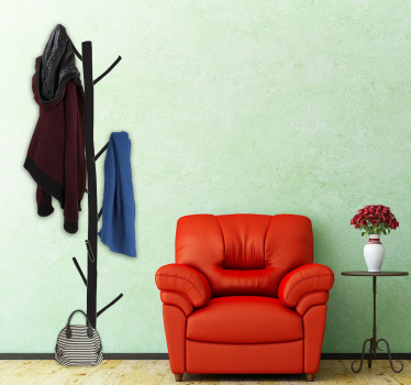 Tree Coat Hanger Sticker - TenStickers