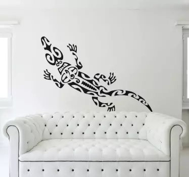 Tribal Salamander Sticker - TenStickers