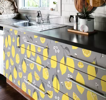 Tropical Lemon decals for furniture - TenStickers
