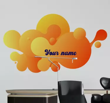 Urban decal colorful bubble pattern - TenStickers